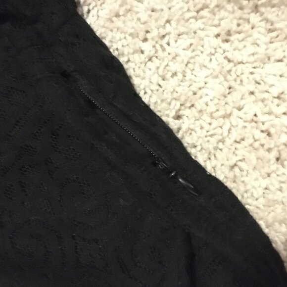 Hollister Abercrombie Gothic Black Lace Bilayer Punk Goth Dress - Picture 8 of 16